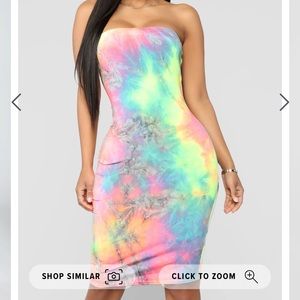 FASHION NOVA - Tie Dye for you tube dress